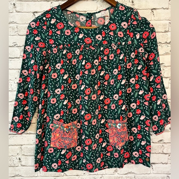 Matilda Jane Other - 435 by Matilda Jane Floral Flowy Top Girl Size 12 NWT